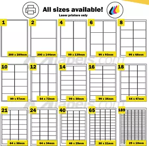 Clear Transparent See Through Waterproof A4 Laser Printer Labels - Bild 1 von 16