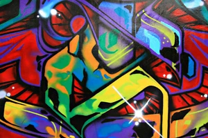 Foto Wandbild-GRAFFITI- (2513J)-VLIES-Tapete-Street-Art Design Deko XXL - Bild 1 von 1