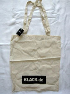Tasche Black.de canvas cotton tote shopping bag reuseable supermarket bag new - Picture 1 of 5