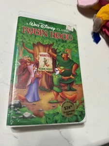 Disney's Robin Hood Black Diamond Vhs Factory Sealed New 91521 - Foto 1 di 5