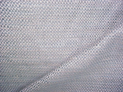 6-1/4Y Thibaut W80486 Mosaic Aqua Silvery Beige Basketweave Upholstery Fabric - Image 1 of 3
