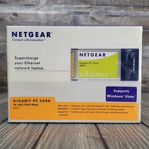 Netgear Gigabit PC Laptop Wireless Network Card 10/100/1000 Mbps GA511NA - Afbeelding 1 van 8