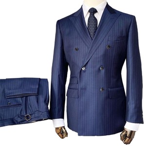 Las mejores ofertas en Trajes y Blazers Handmade Azul a Rayas para Hombres  | eBay