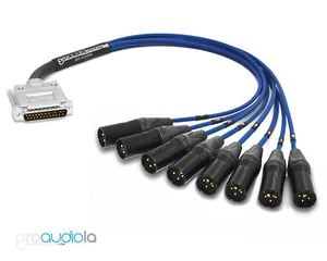 Apogee AD16x Premium Mogami 3162 Digital DB25 | XLR-M Blue 3 ft. (Yamaha Pinout) - Picture 1 of 1