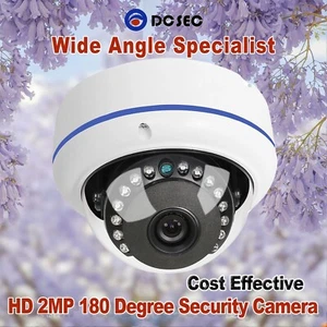 HD 180 Degree 1080P Camera AHD CVI TVI Analog CCTV Mini Wide Angle Outdoor IR - Picture 1 of 6