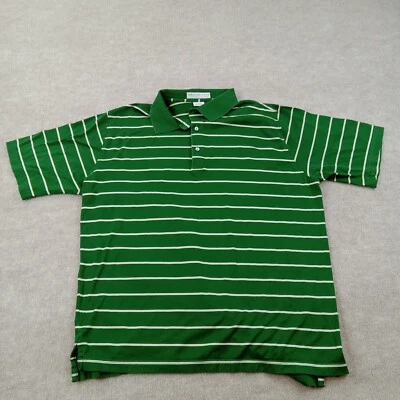 Camisa Polo Martin Para Hombre Extra Grande XL Verde Amarillo Manga Corta Logo Golf Informal Foto 1 de 4