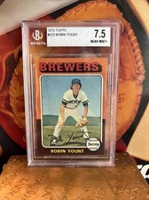 1975 Topps Robin Yount RC Rookie #223 BGS BVG 7.5 Old Bgs 8,8,8,7 High End