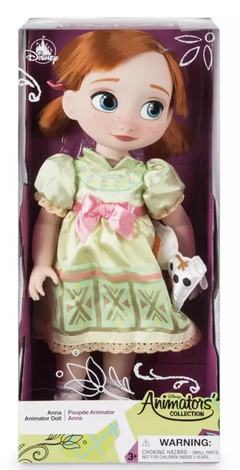 Disney Frozen 2 Movie Animators Collection Anna Girl Doll Olaf Set Toy Gift