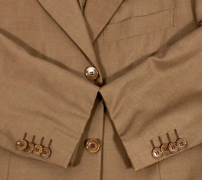 Pal Zileri LORO PIANA Super 120s Wool Brown Blazer Suit Jacket Vtg EU 50R US 40R - Image 1 of 4