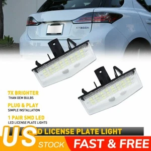 2X "SUPER BRIGHT" LED License Plate Light Housing For 2016-2018 Toyota RAV4 - Picture 1 of 11