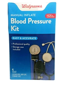 Walgreens~Manual Inflate Blood Pressure Kit~Professional Quality~Easy & Accurate - Picture 1 of 3
