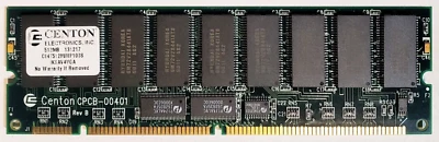 Centon CINT512M/RP100S IKSAV4VGA 131217 512MB PC100 RegECC Memory DIMM, RARE - Image 1 of 2