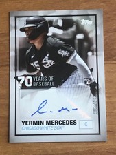 2021 Topps 70 Years of Baseball Autographs #70YAYM Yermin Mercedes White Sox