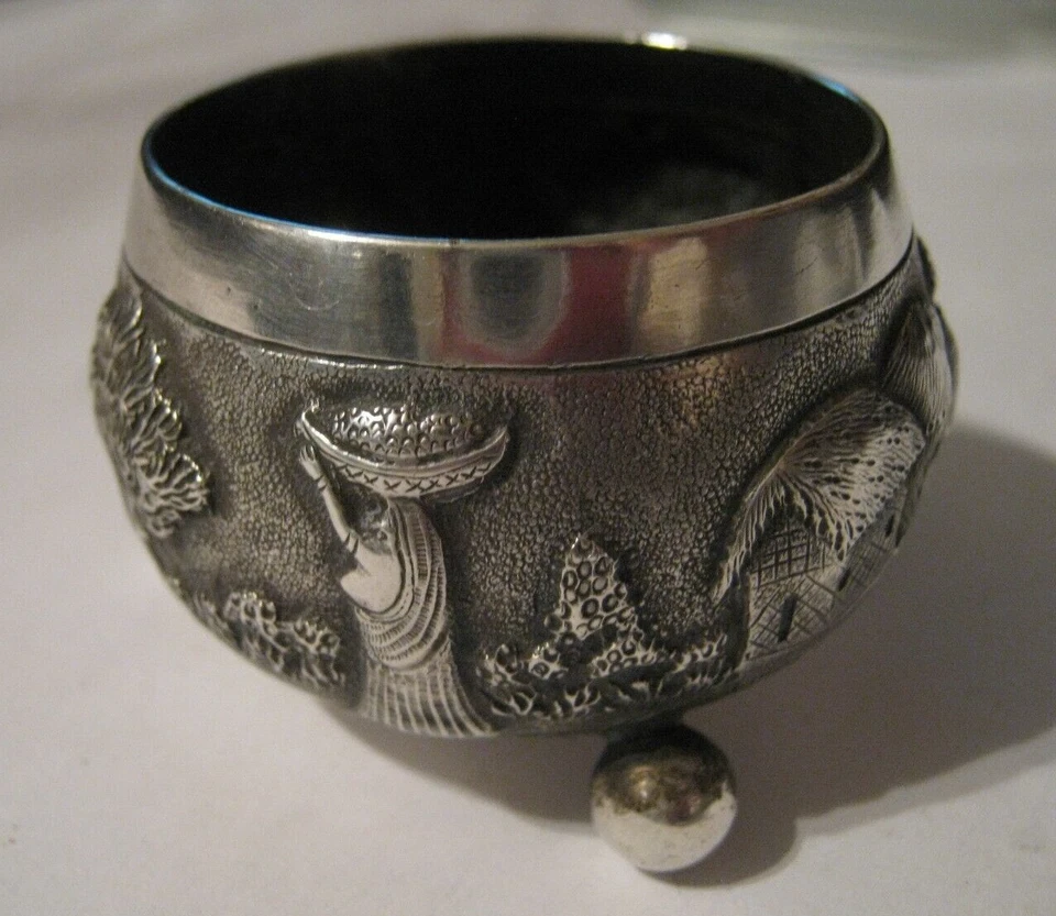 Raj anglo-indio de la década de 1890 T.P. 90 "Sal" en estilo Calcuta con vida de pueblo bengalí Foto 1 de 4