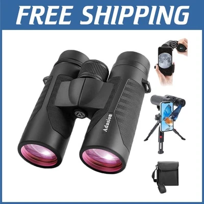 HD 12x42 Prism Binoculars with Adjustable Comfort - Image 1 of 4