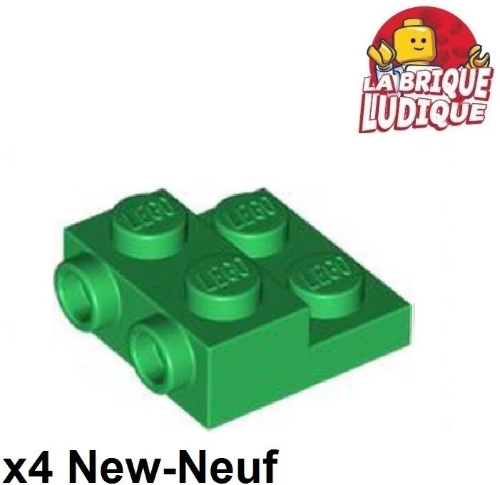 Lego X4 Plate Modified 2x2 X2/3 With 2 Studs Green 4304 New - Image 1 of 1