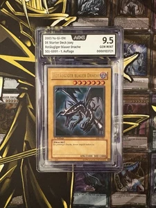 Rotäugiger Blauer Drache SDJ-G001 Ultra-Rare 1. Auflage Yu-Gi-Oh AOG9.5 wie PSA - Bild 1 von 2