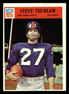 1966 Philadelphia Steve Thurlow #129 - New York Giants - Image 1 of 2