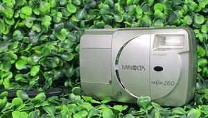 Minolta Vectis 260 Stainless Steel APS Film Camera Fully Tested Vintage - Picture 1 of 10