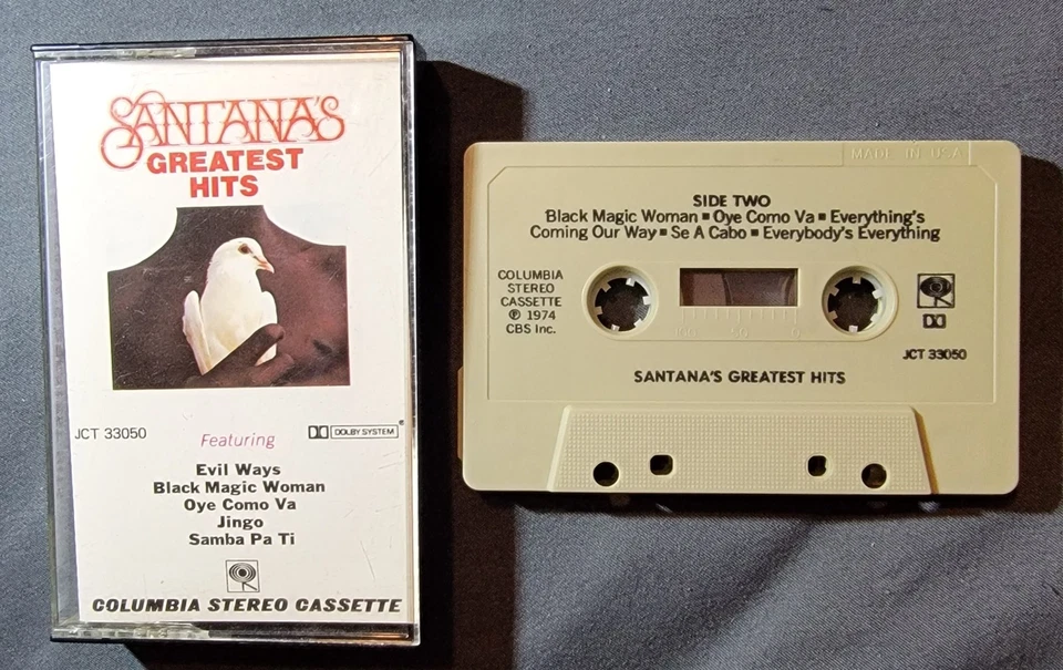 Santana Greatest Hits Cassette Tape 1974 Columbia JCT 33050 Oye Como Va VG+ - Image 1 of 1