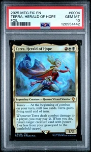 Terra, Herald Of Hope #0004 2025 Magic MTG Final Fantasy Commander Foil PSA 10 - Picture 1 of 2