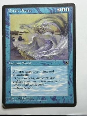 Mystic Decree Homelands Regular MTG Card MP-LP - Image 1 of 2