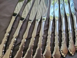 10 Stück Buttermesser, Oneida Cello Besteck aus brüniertem Edelstahl  - Bild 1 von 2