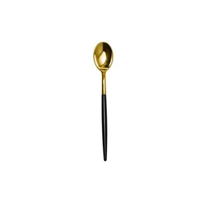120 Pack Two Toned Heavy Duty Plastic Silverware Spoons - Stunning Dual Color... - Picture 1 of 7