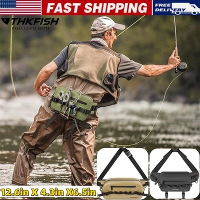 Riñonera de pesca impermeable, paquete de pecho de pesca con mosca o paquete de cintura. Tac de pesca Foto 1 de 4