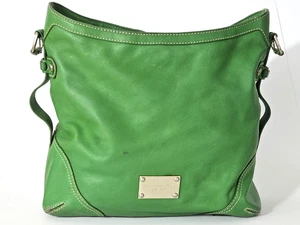 Michael Kors Handtasche grün Leder Millbrook - "DEFEKT" Schulterriemen fehlt - Bild 1 von 9