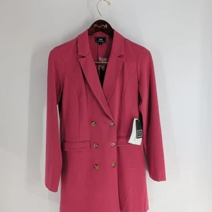 Neu mit Etikett klassisches Blazerkleid zweireihig mit gekerbtem Reverskragen rosa Größe S - Bild 1 von 9