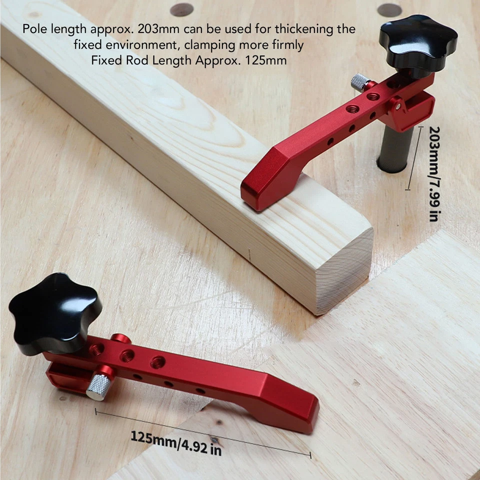Bench Dog Clamp 20mm Extended Aluminium Alloy Woodworking Benchtop Quick Clamp - Image 1 of 4
