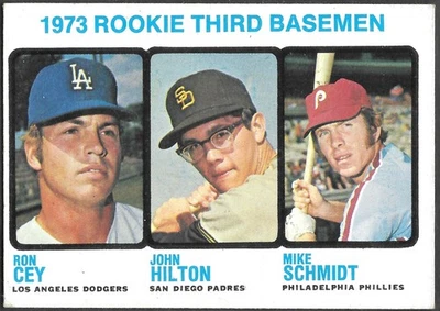 1973 TOPPS BASEBALL ROOKIE Card of Mike Schmidt EX-MT--VERY NICE! - Image 1 of 2