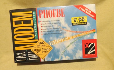 NIB PCI Modem Phoebe Fax/Data Internal Card 56K BPS Voice Speakerphone V90 - Image 1 of 3