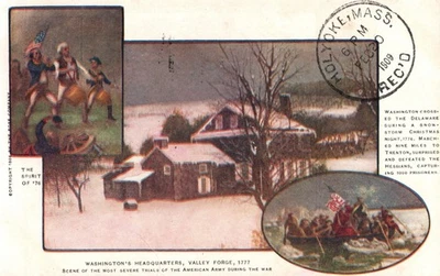 Washington at Valley Forge - The Spirit of 1776 - Pennsylvania Postcard - Image 1 of 2
