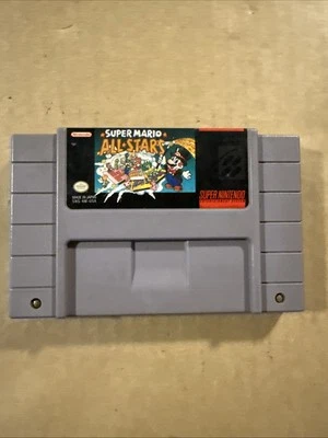 Nintendo SNES - Super Mario All Stars - Original Authentic 1991 Game Cartridge - Image 1 of 4