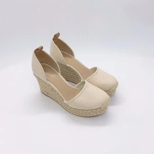 Michael Kors Women Kendrick Wedge Beige Heels Size 7 - Picture 1 of 4