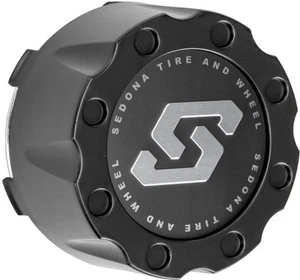 Sedona Center Cap for Sedona Wheels - Black Motorcycle ATV/UTV CP-A8-110B-S - Picture 1 of 5