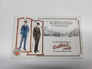 Vintage Detmer Woolen Co Werbung Postkarte 1924 Peekskill NY - Bild 1 von 6