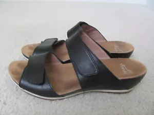 Dansko Women's Black Leather Sandals Size 39(EU)/8.5-9(US) - Picture 1 of 10