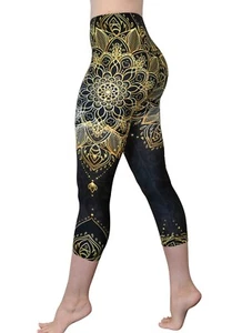 NEW Comfy Yoga Pants - Royal Dancer Yoga Capris - Printed Women's Yoga Leggings - Picture 1 of 5