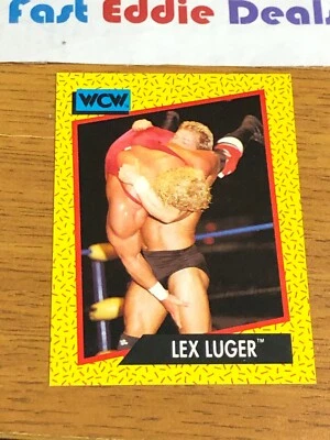 IMPEL MARKETING 1991 WCW WRESTLING LEX LUGER VS SID VICIOUS CARD 16 EXCELLENT - Image 1 of 2