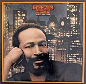Marvin Gaye Midnight Love Vinyl 1982 12" Record Gold Promo Stamp Columbia - Picture 1 of 6