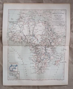 1905 THE MOST IMPORTANT RESEARCH TRIPS IN AFRICA . original antique print - Picture 1 of 1