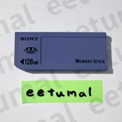 Tarjeta MS Memory Stick Genuina ONEY 128 MB/Larga MS Para Cámara Sony Modelo Japón Foto 1 de 2