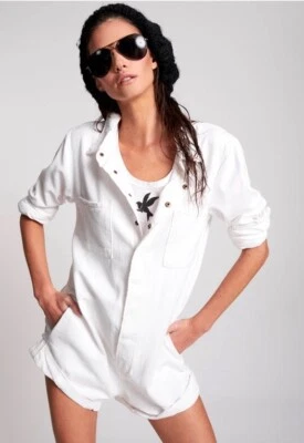 Mono Mono UNA CUCHARADITA Talla XXS Prophecy Mameluco Mono Giratorio $199 Blanco Foto 1 de 4