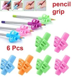 6Pcs Set Children Pencil Holder Pen Writing Aid Grip Posture Tools Correction AU - Picture 1 of 12