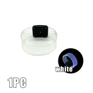 Glow In Dark Led Bracelet Light-up Running Cycling Night Safety Halloween Party - Picture 1 of 18