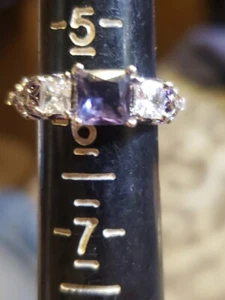 Cocktail ring engagement ring Art Deco Style 925 silver 19 mm - Picture 1 of 6