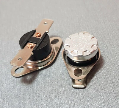 KSD301 105°C N.O. (Normally Open) Thermostat Switch 10A 250V AC Pack of 2 - image 1 of 3